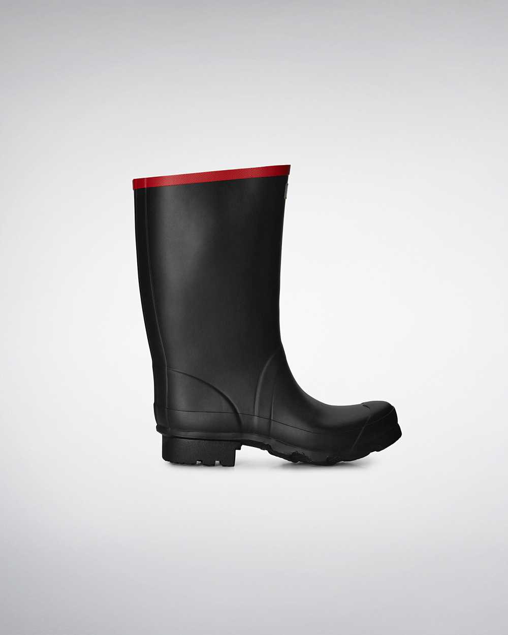 Hunter Argyll Short Women's Rain Boots NZ-61983V Black